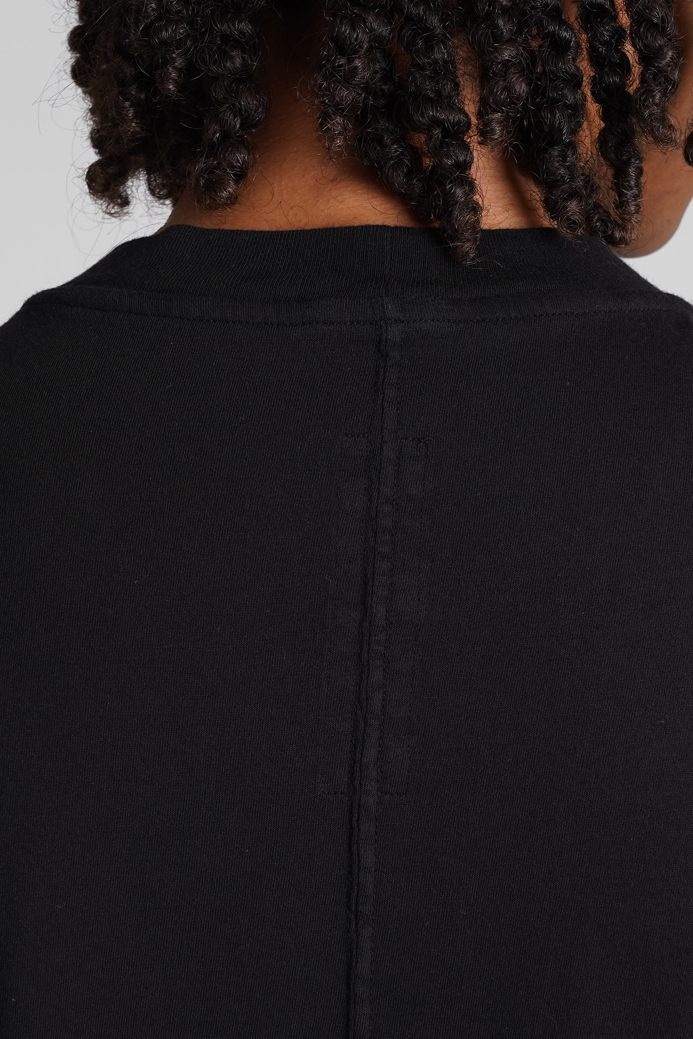 Rick Owens Drkshdw Drkshdw By Rick Owens Oversized Cotton T-shirt With Geometric Design And Relaxed Fit In Black