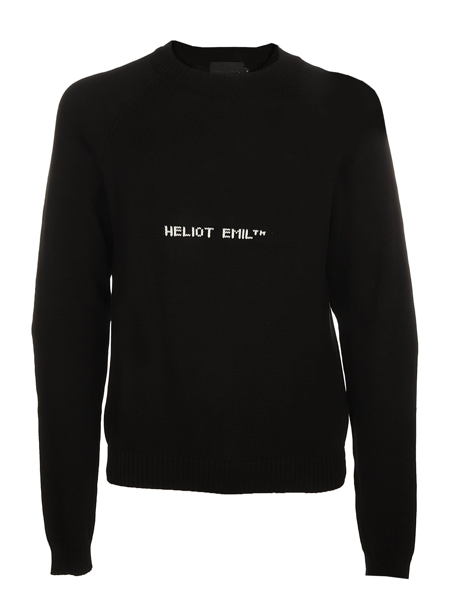 Heliot Emil Knit Sweater W Intarsia Logo