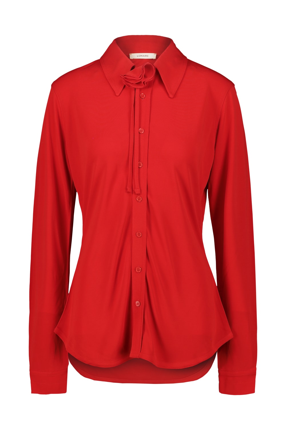 Lemaire Soft Fitted Shirt In Red