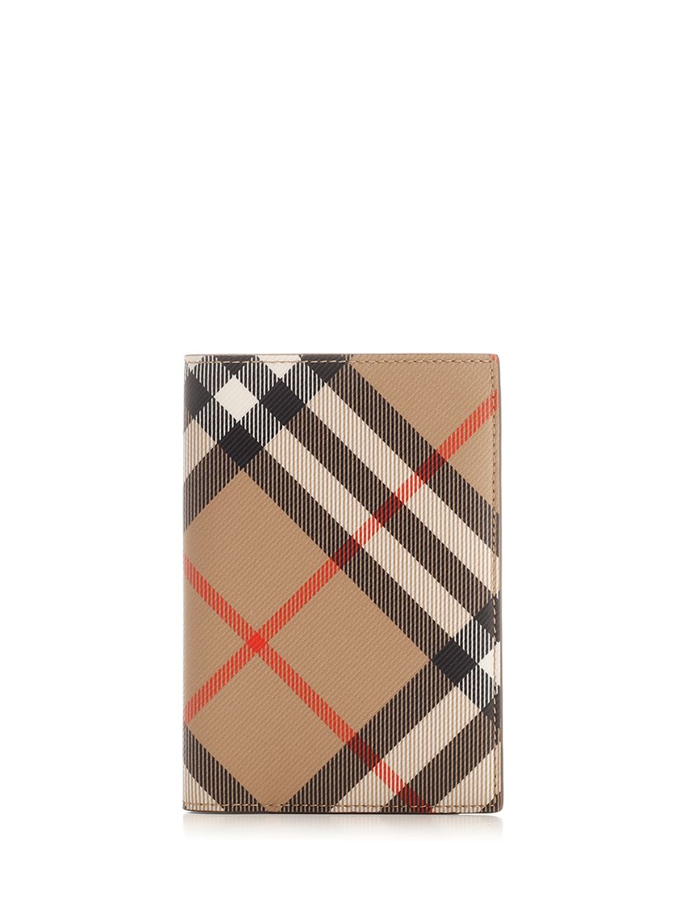 Shop Burberry Passport Holder In Beige