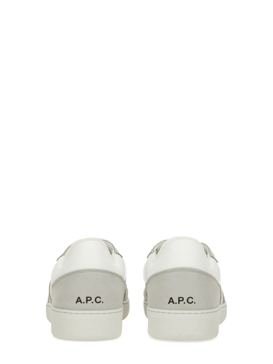 Shop Apc Plain Sneaker In White