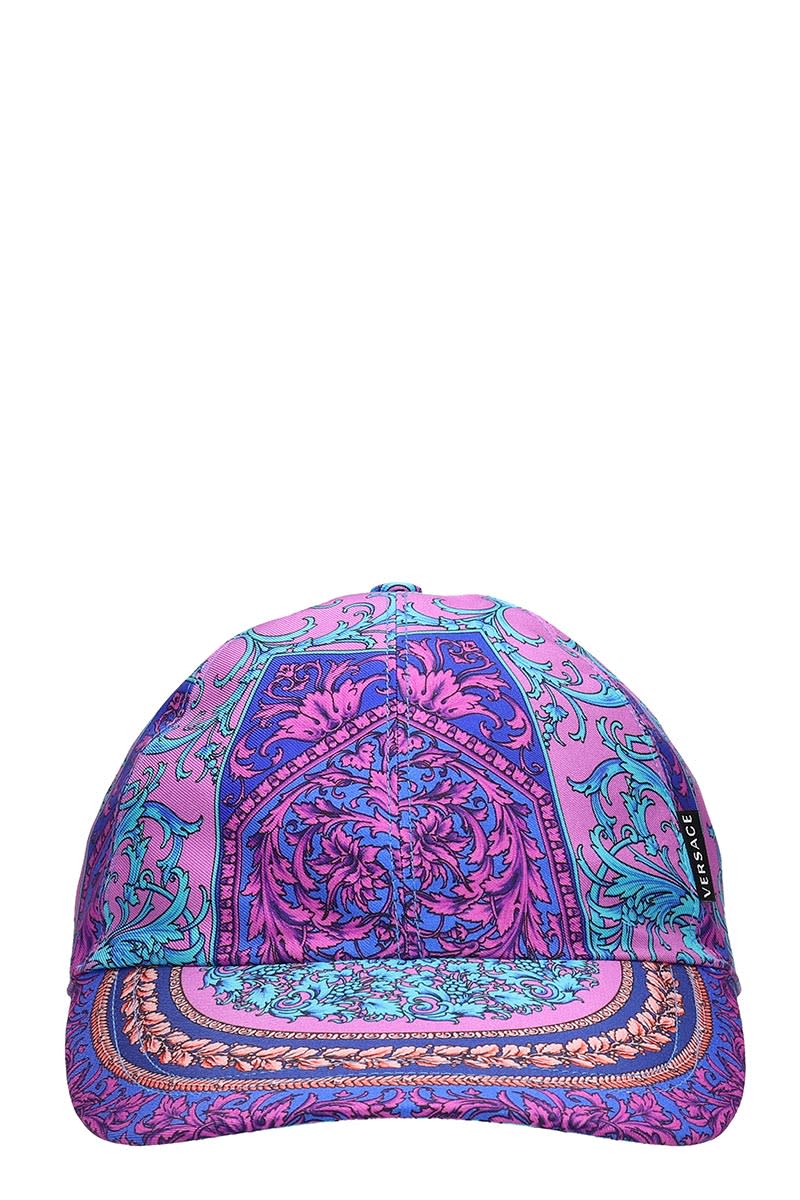 Versace Hats In Fuxia Tech/synthetic