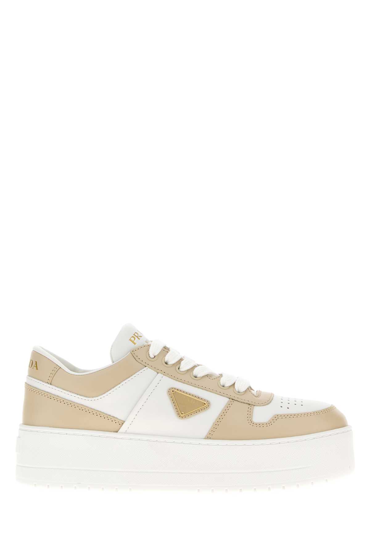 Two-tone Leather Downtown Sneakers