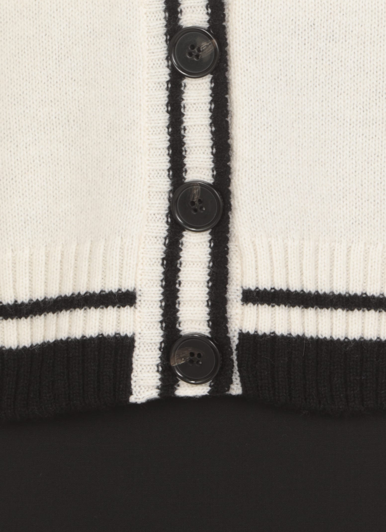 Shop Msgm Wool Cardigan In White