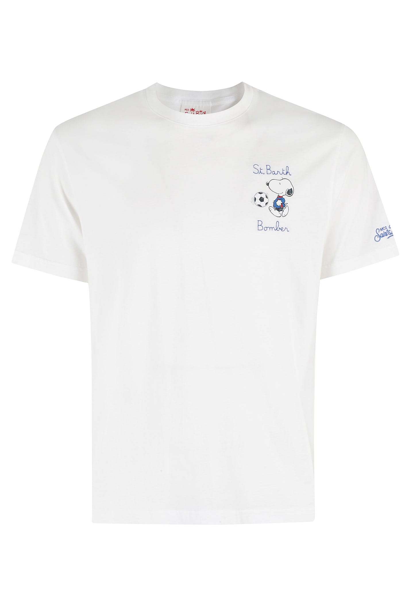 Shop Mc2 Saint Barth Cotton Classic Tshirt In N Emb