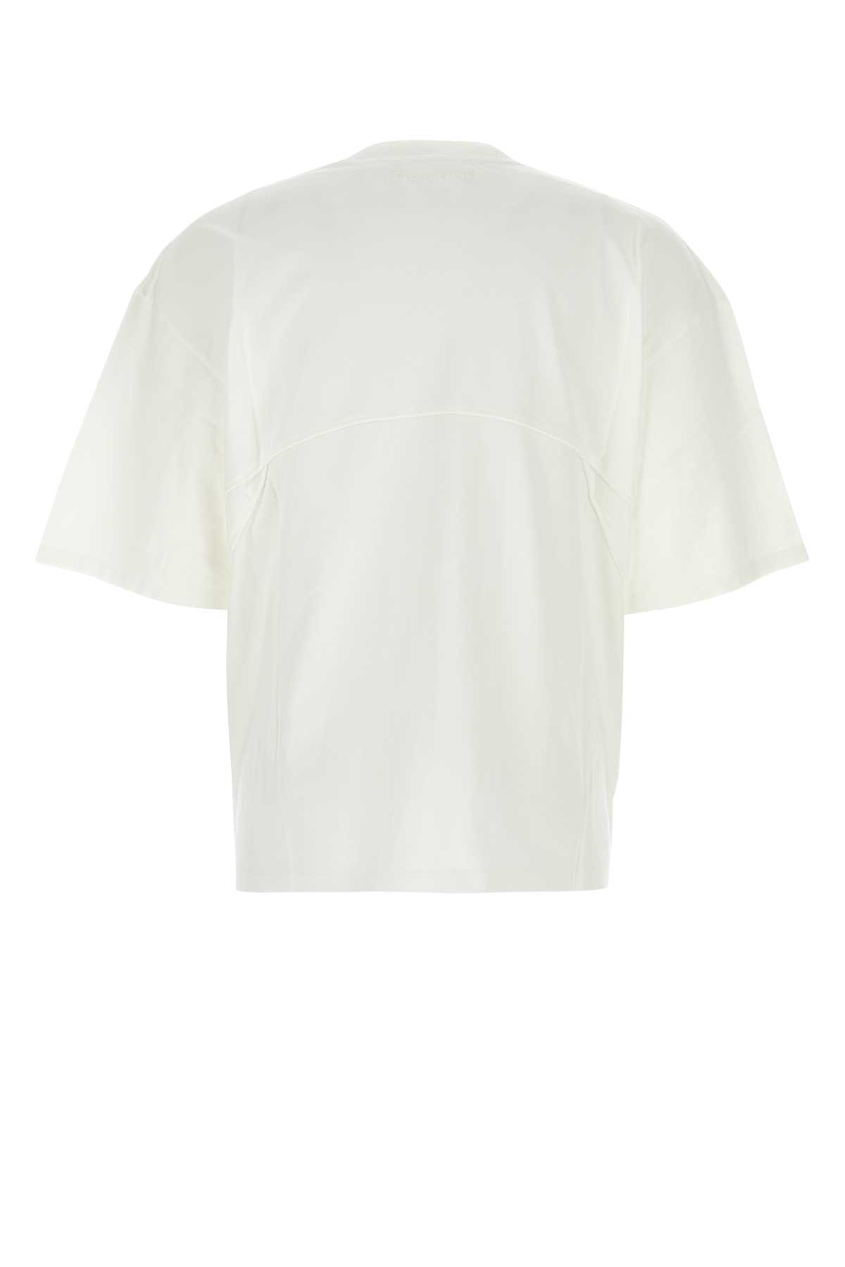 Reebok White Cotton Oversize T-shirt In Bones