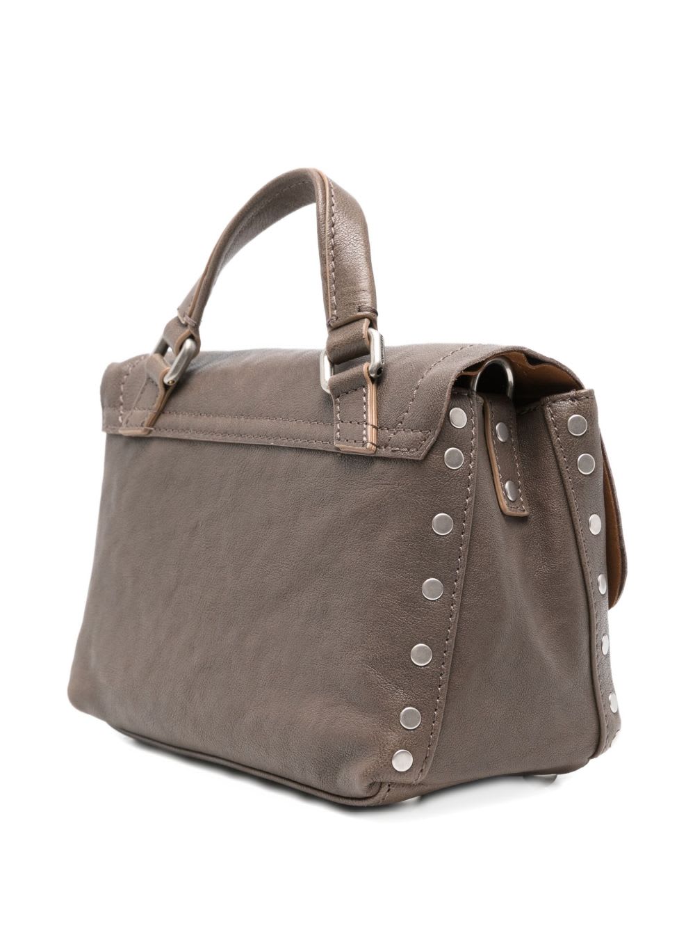 Zanellato Postina Tabacco Baby Leather Handbag In Neutral