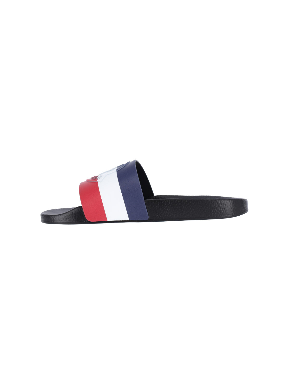 Moncler Black Rubber Basile Sliders