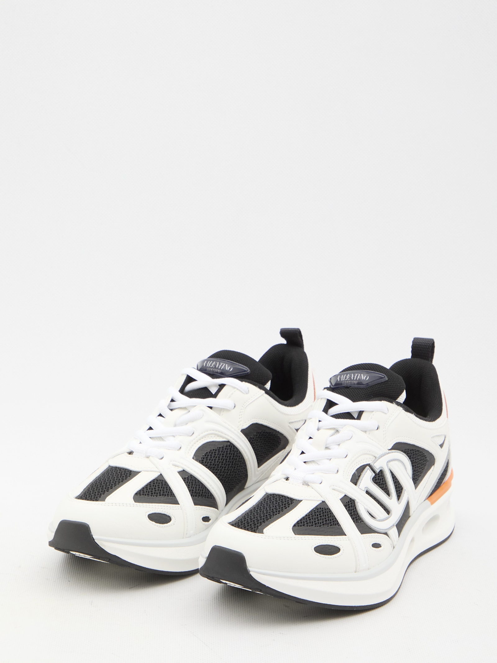 Shop Valentino Low Top Vlogo Easyjog Sneakers In White