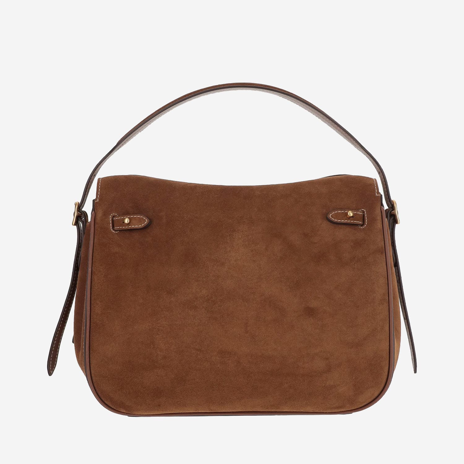 Polo Ralph Lauren Polo Id Shoulder Bag In Suede Leather