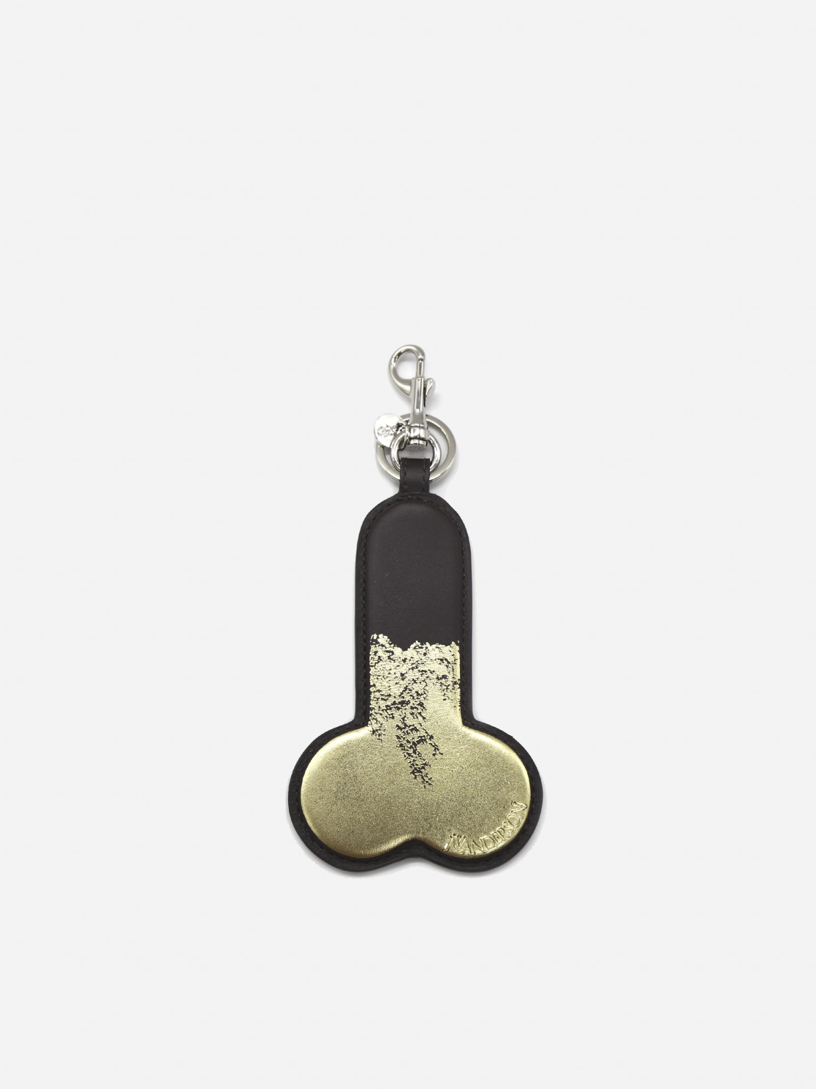 J.W. Anderson Leather Keychain With Embossed Logo