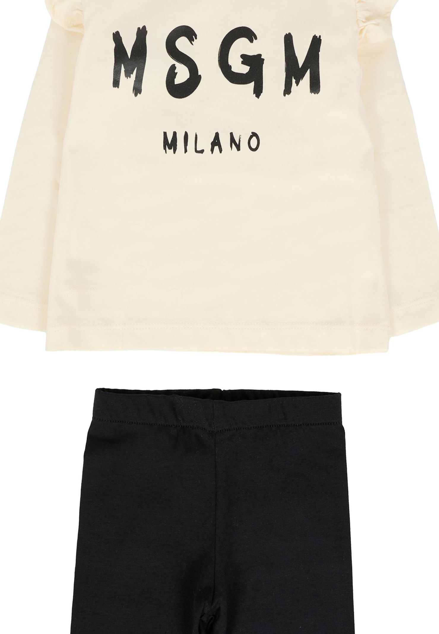 Msgm Multicolor Set For Baby Girl With Logo In Multi