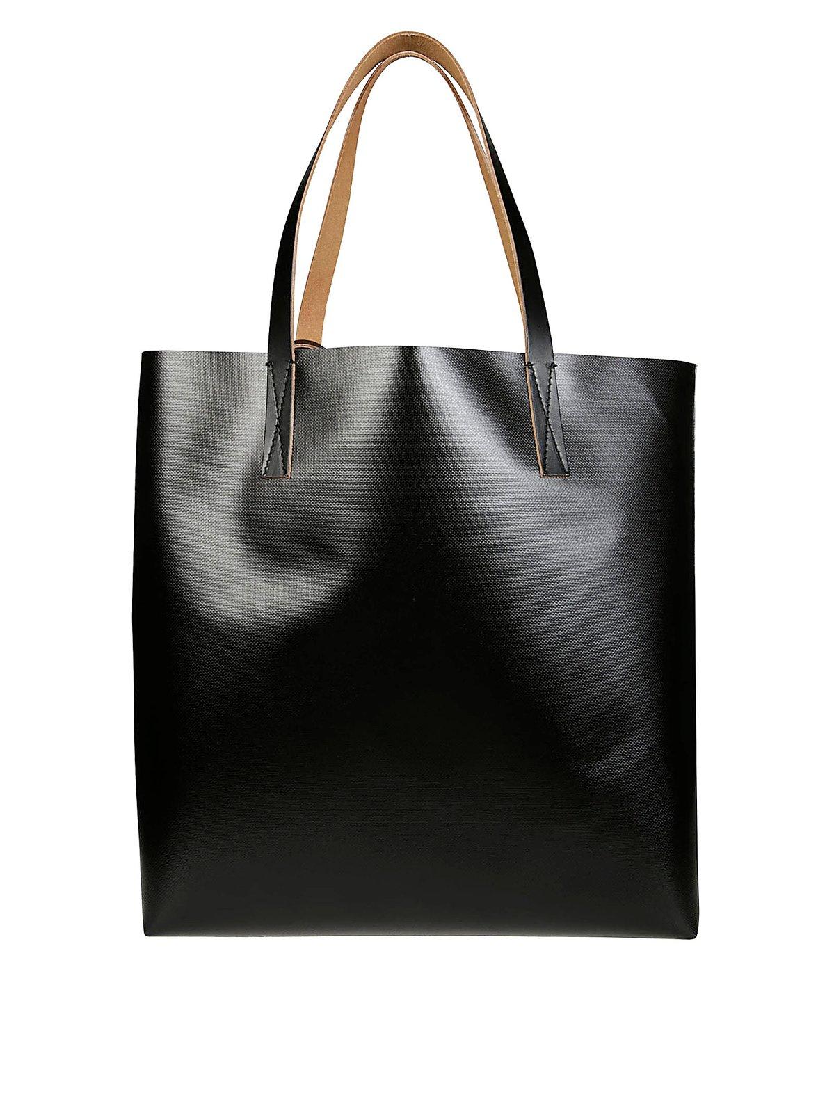 Shop Marni Tribeca Top Handle Bag In Black