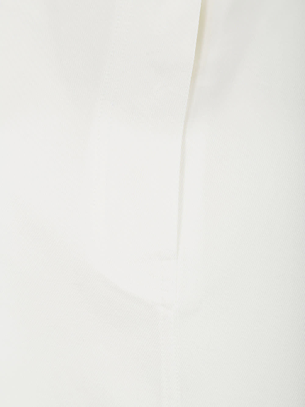Shop Totême Collarless Cotton Twill Shirt In White
