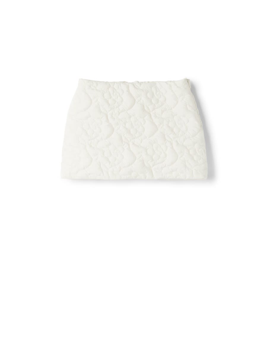 Il Gufo Kids' Quilted Skirt In White