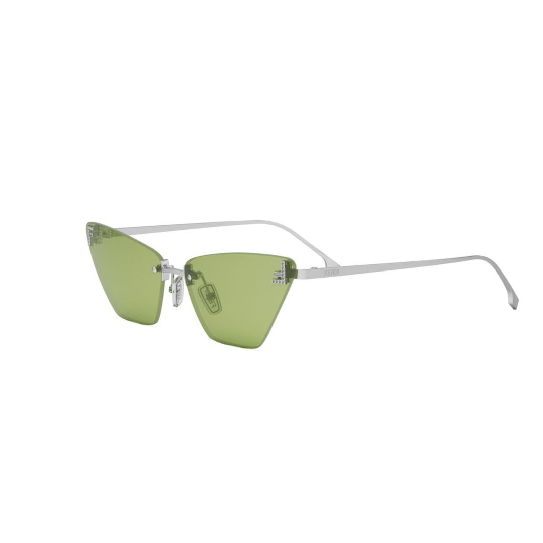 Fendi First Crystal Sunglasses In 16n - Silver