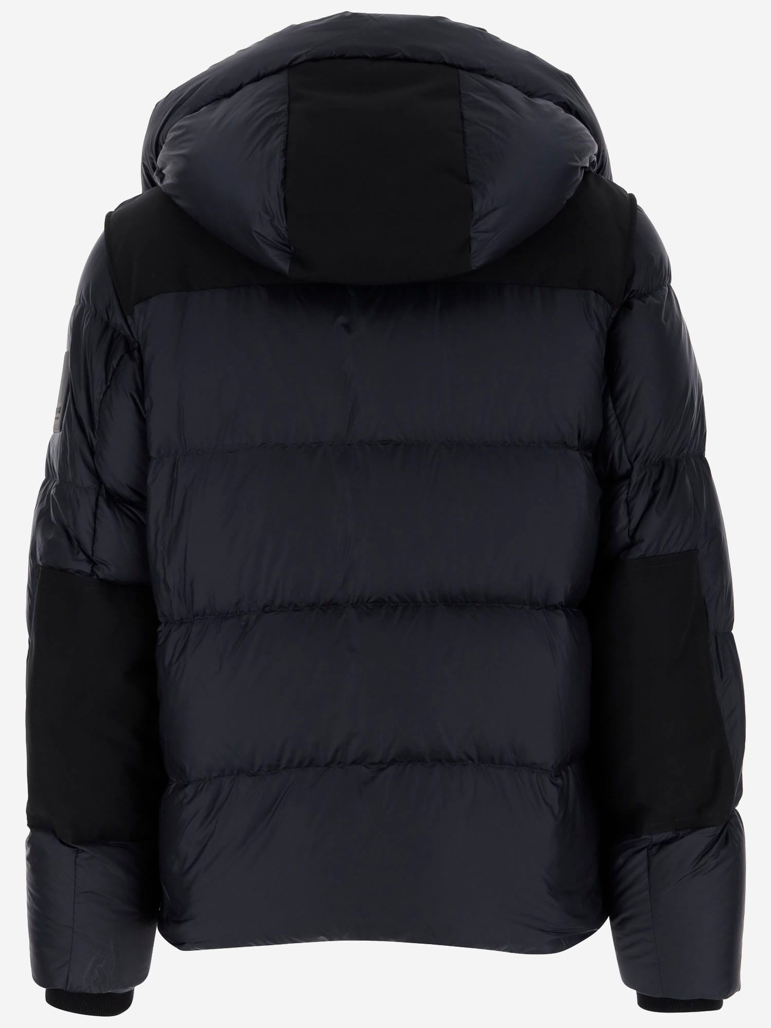 Shop Burberry Quilted Down Jacket In Blue