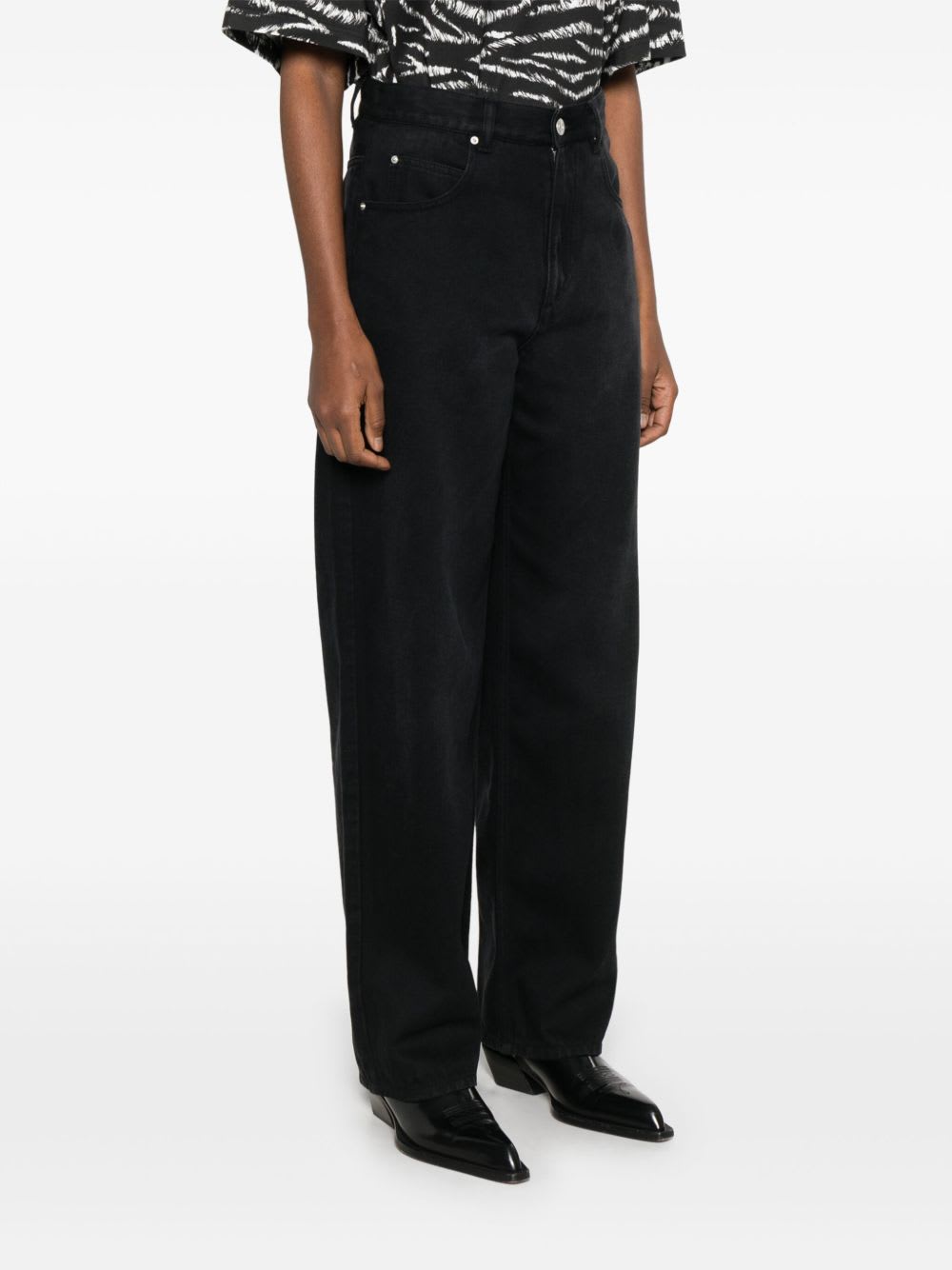 Isabel Marant - Jenny Straight Leg Jeans In Black