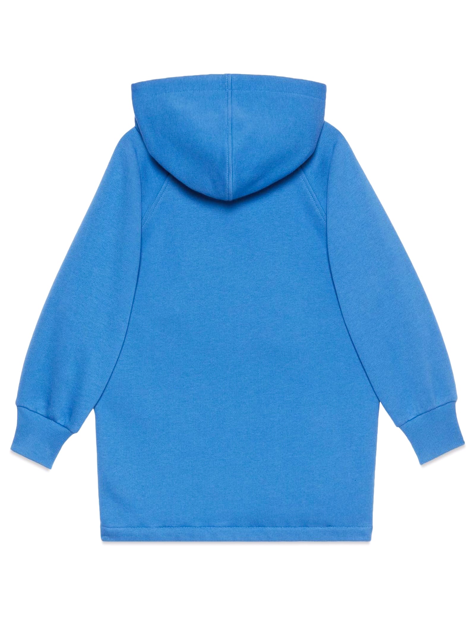 Shop Gucci Childrens Cotton Jacket With  Label In Light Blue
