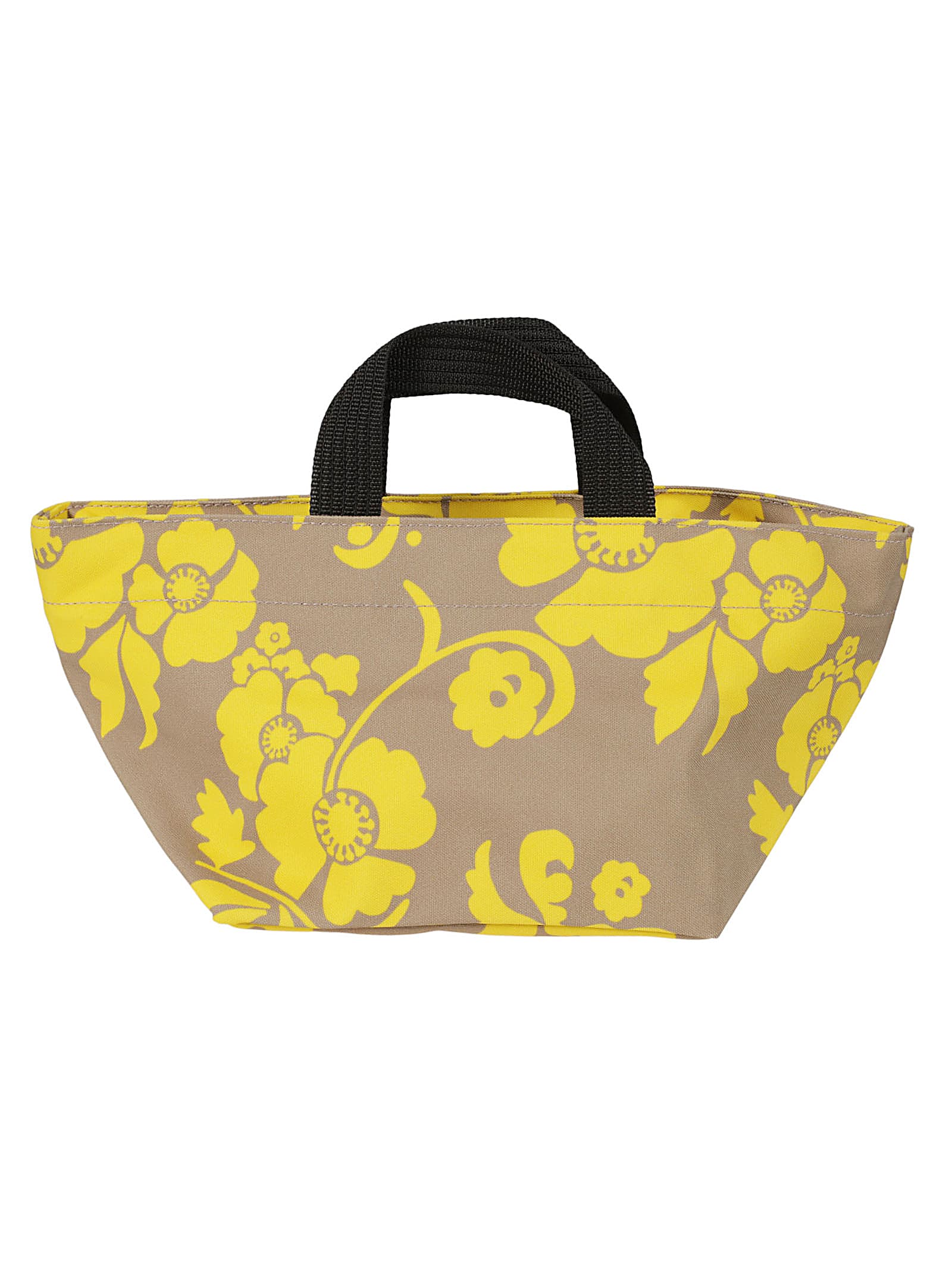 Herve Chapelier Button Snap Tote In Mastic Gold