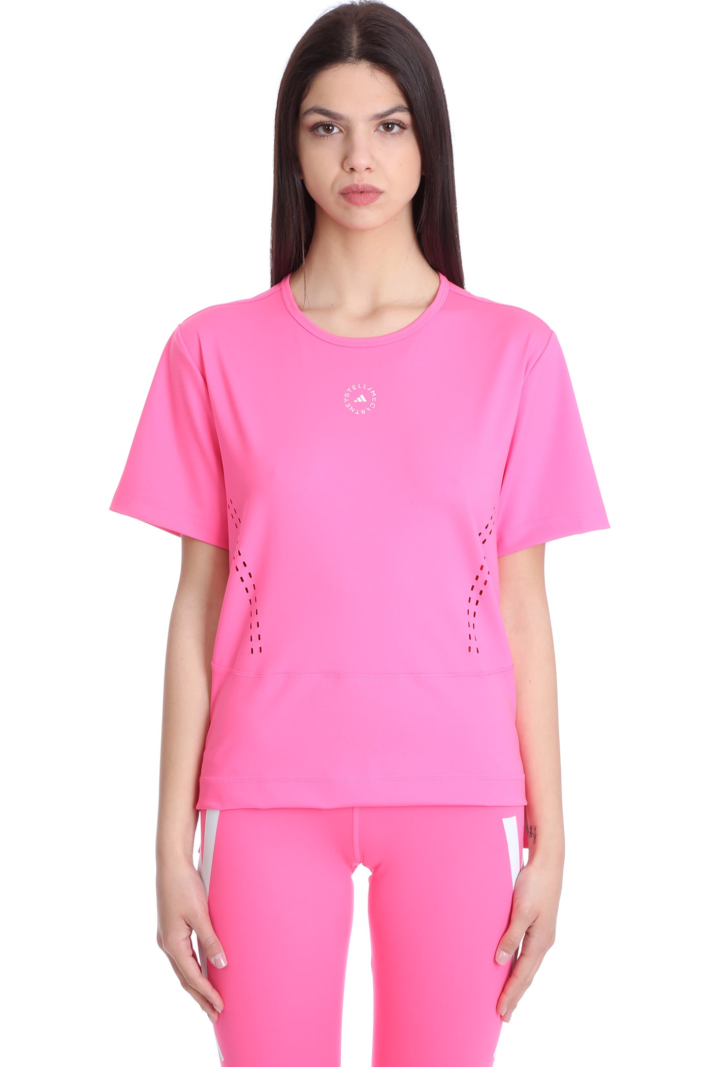 Adidas by Stella McCartney Sport T-shirts & Tops In Fuxia Polyester