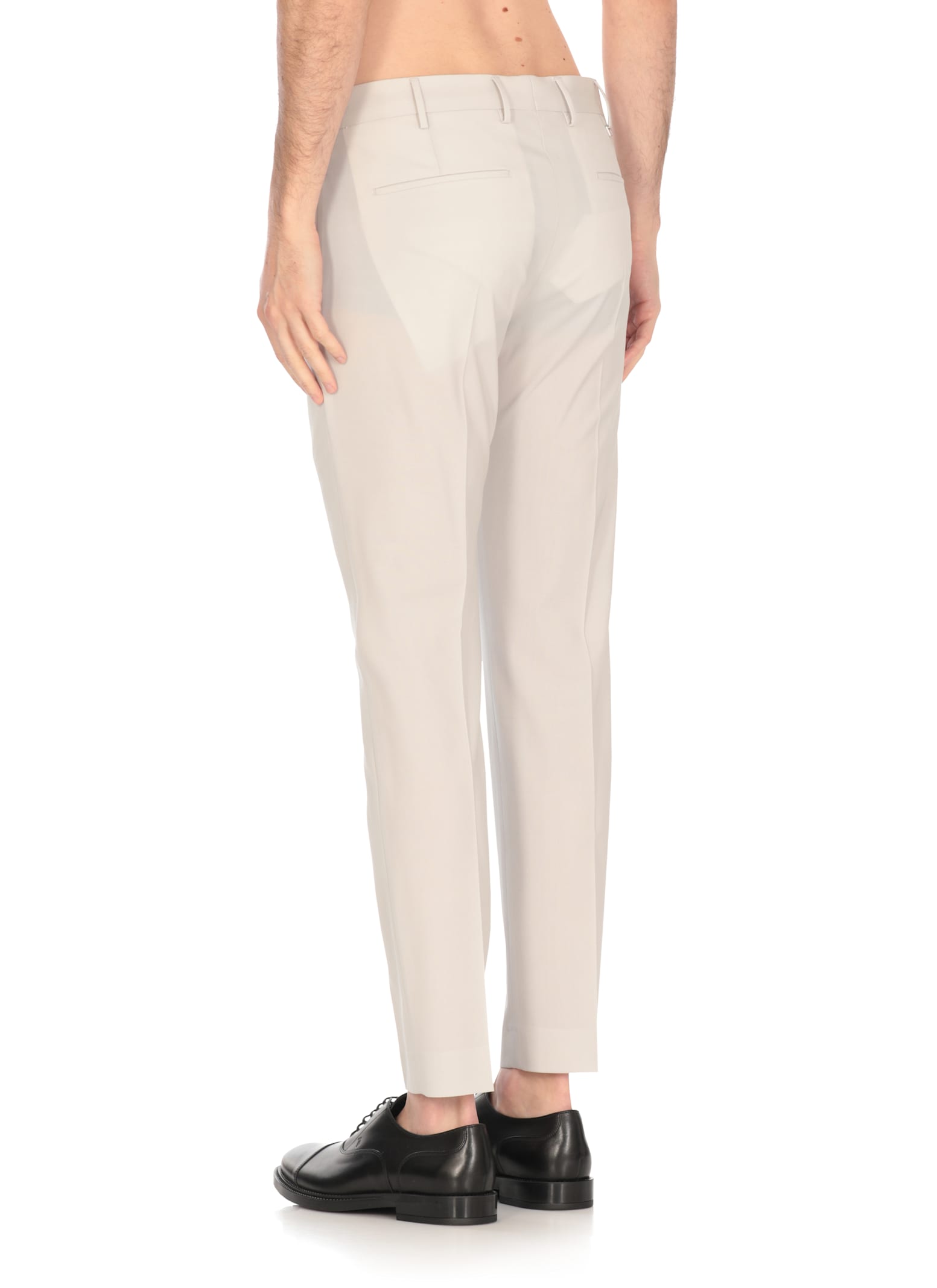 Pt Torino Pleat-detail Trousers In Gray
