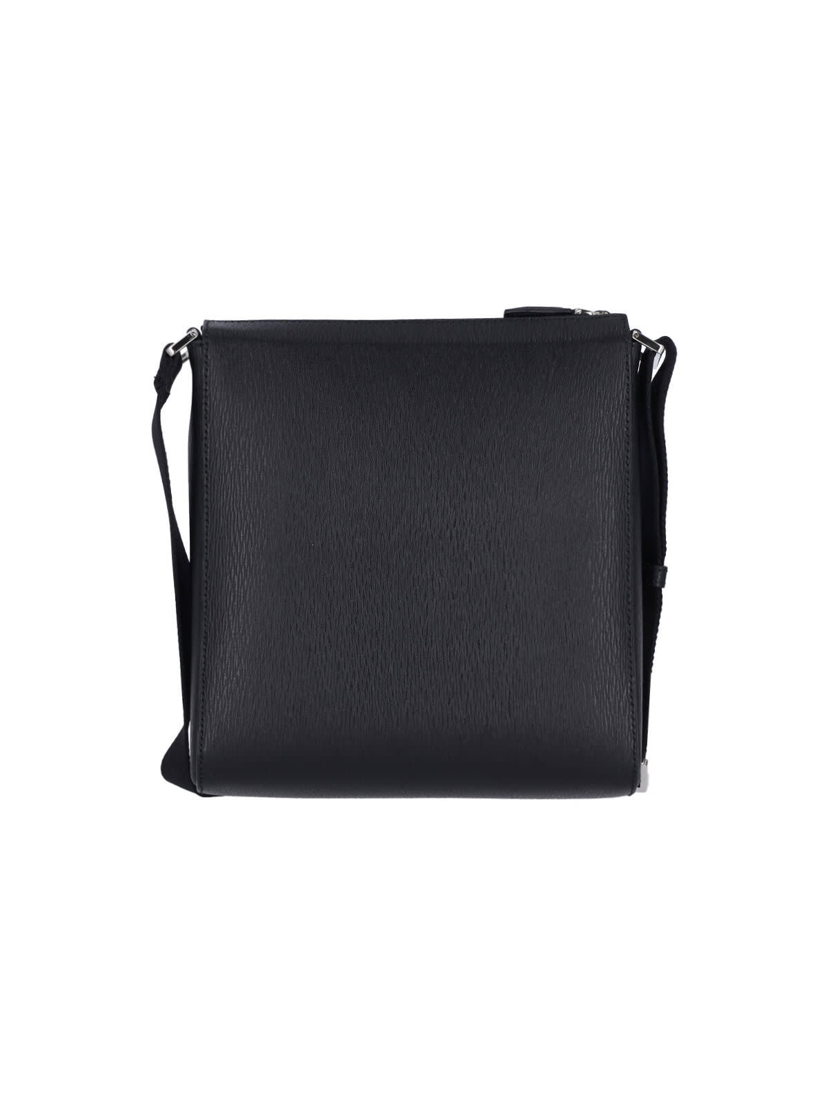 Shop Ferragamo Gancini Crossbody Bag In Black