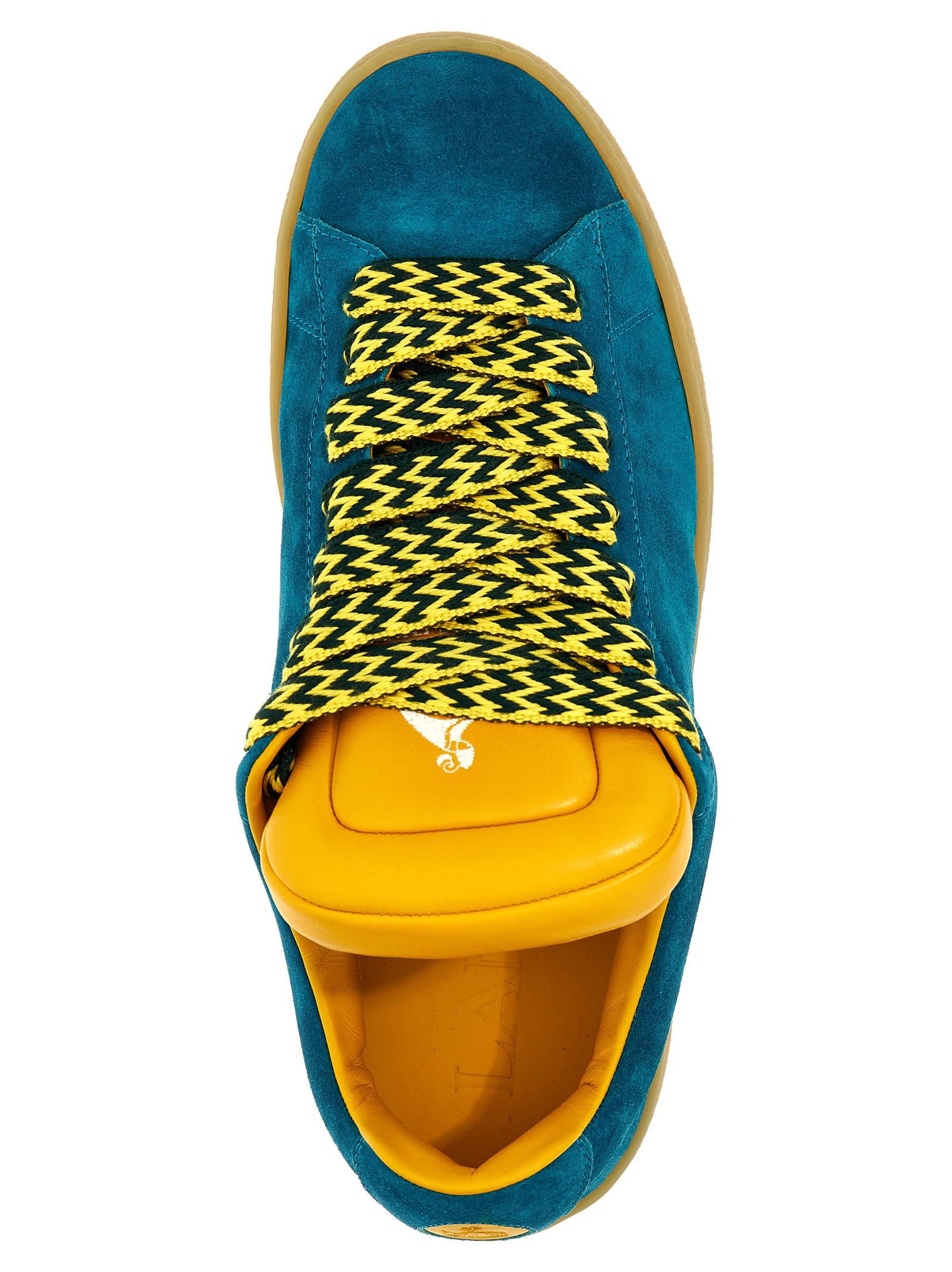 Lanvin Curb Lite Sneakers In Light Blue