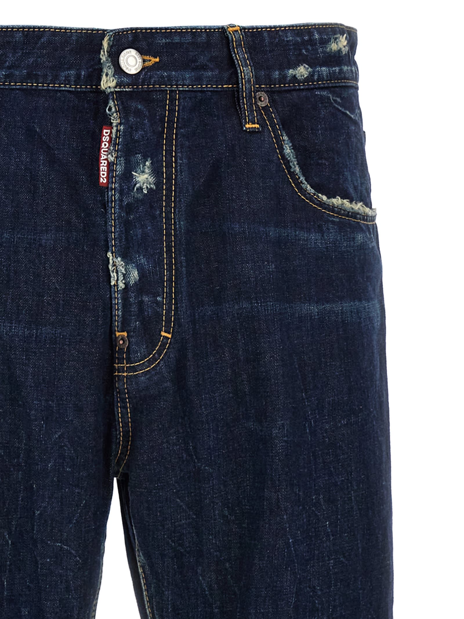 Shop Dsquared2 642 Jeans In Blue