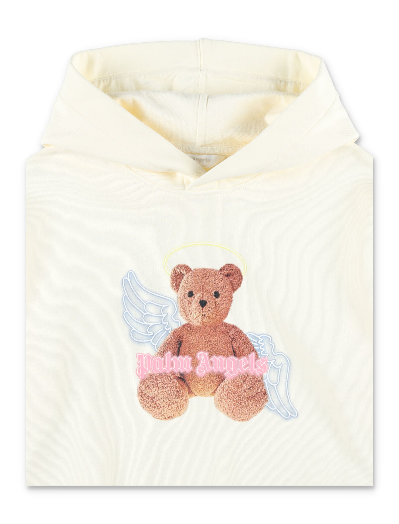 Shop Palm Angels Bear Angel Hoodie In Neutrals/brown