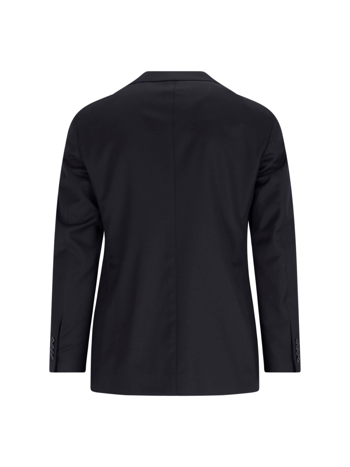Tagliatore Double-breasted Tailored Suit With Classic Navy Blazer In Black