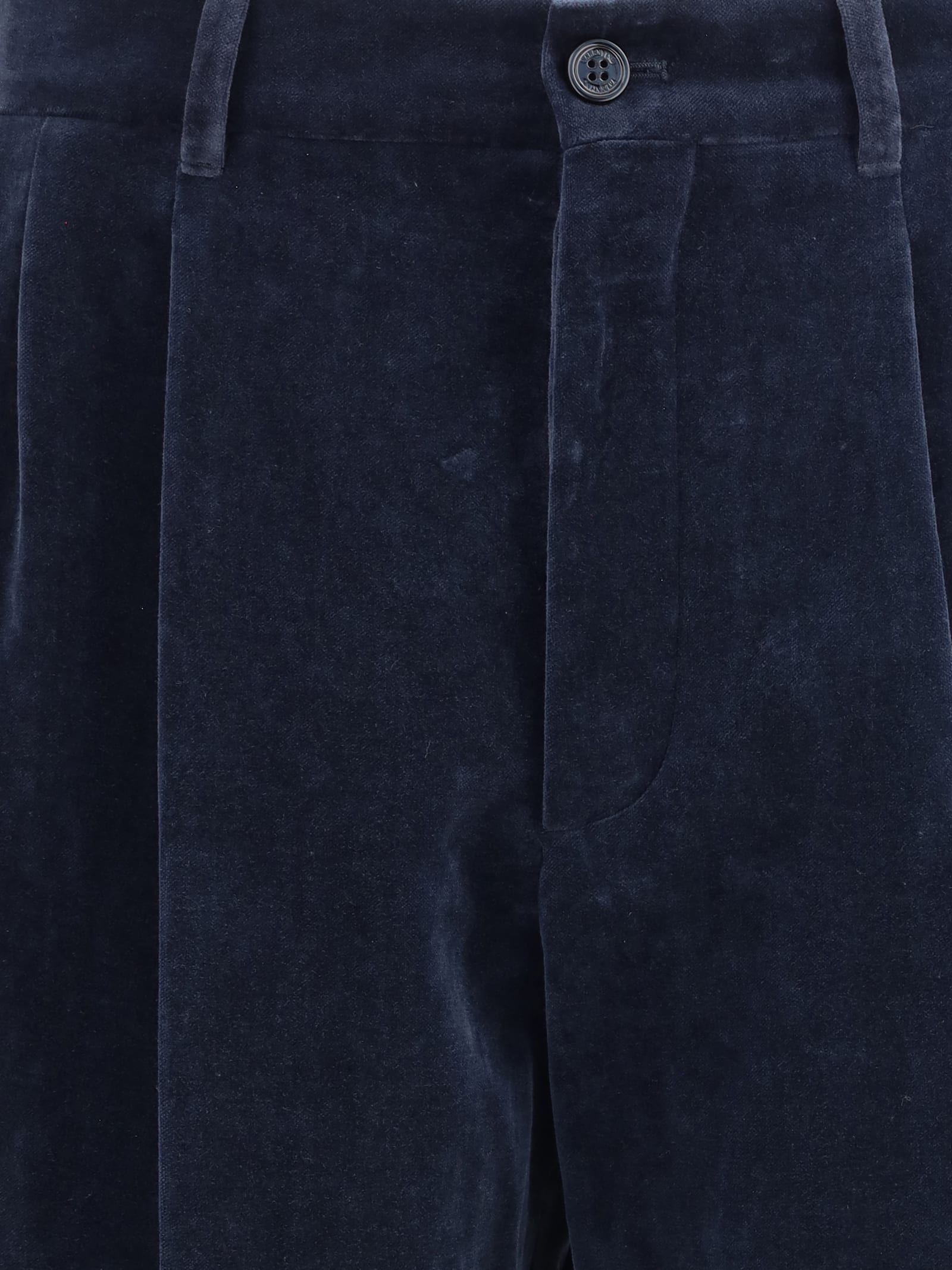 Valentino Trousers Featuring Pleated Design And Belt Loops In Blue