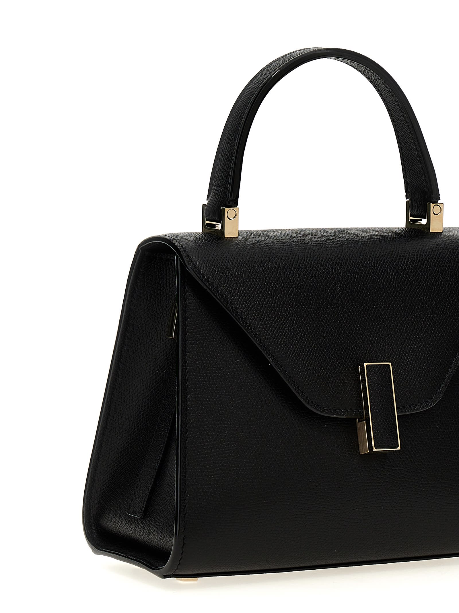 Shop Valextra Iside Small Handbag In Black