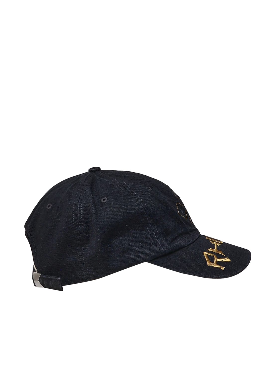 Shop Rhude Baseball Hat Logo In Black