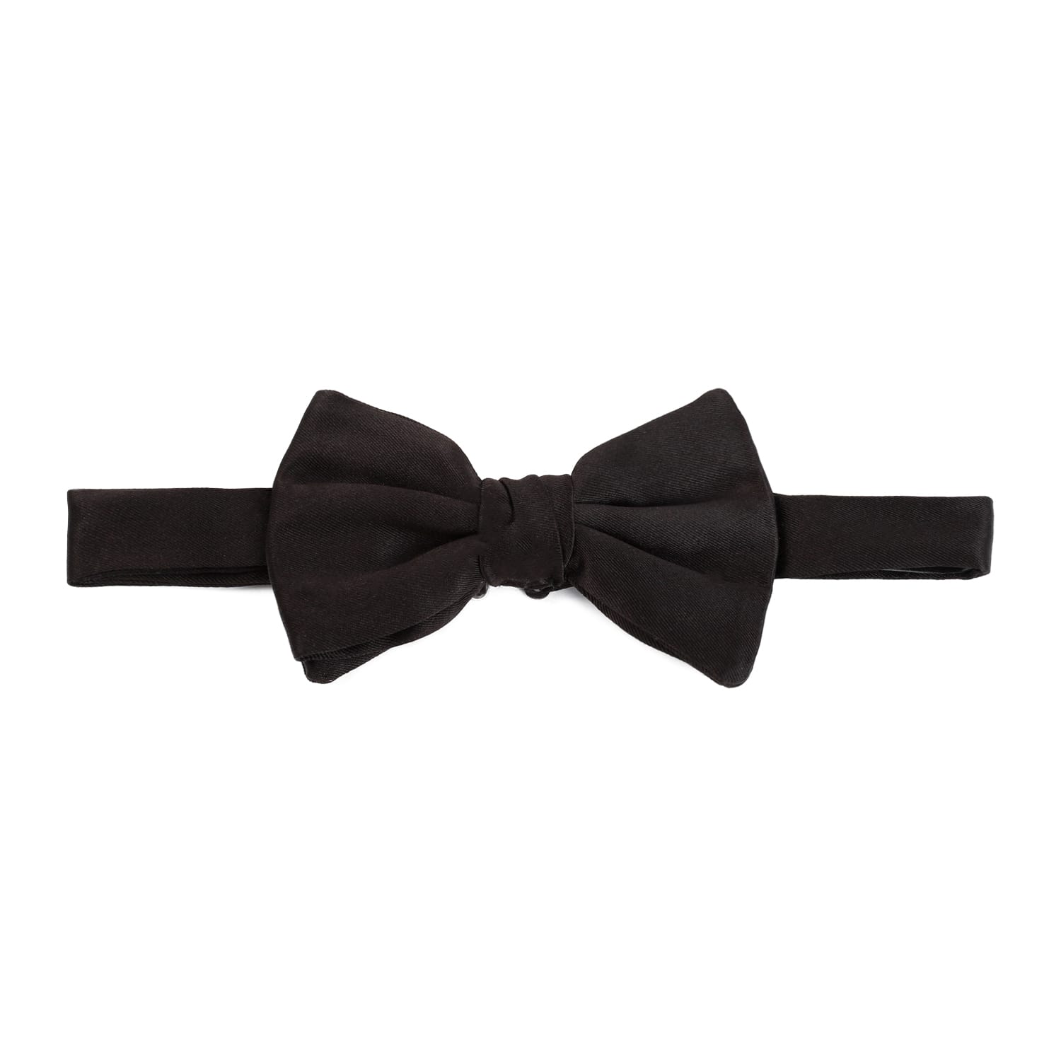 Giorgio Armani Metallic Dot Print Silk Bow Tie In Nero