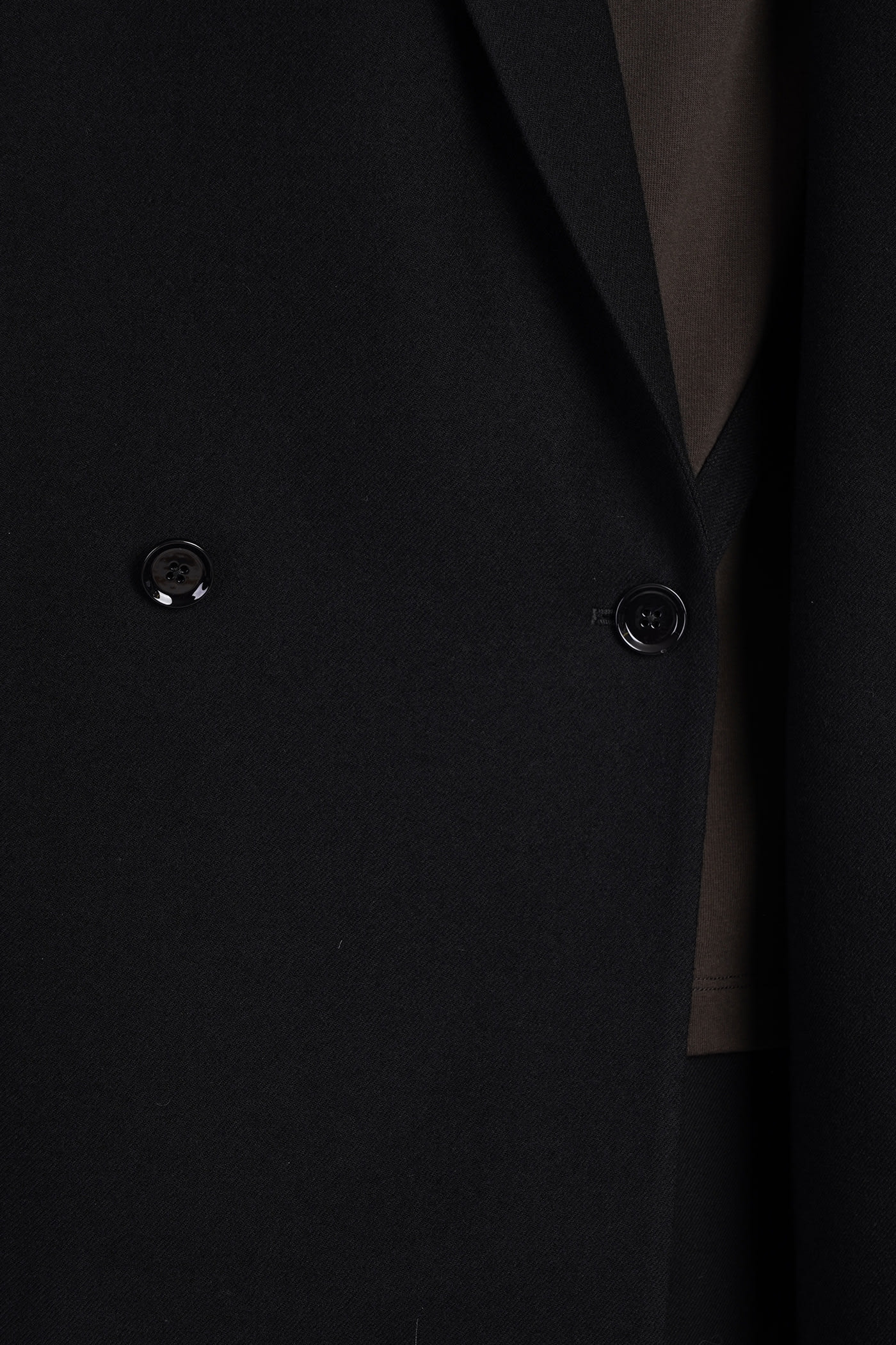 Shop Lemaire Coat In Black Wool