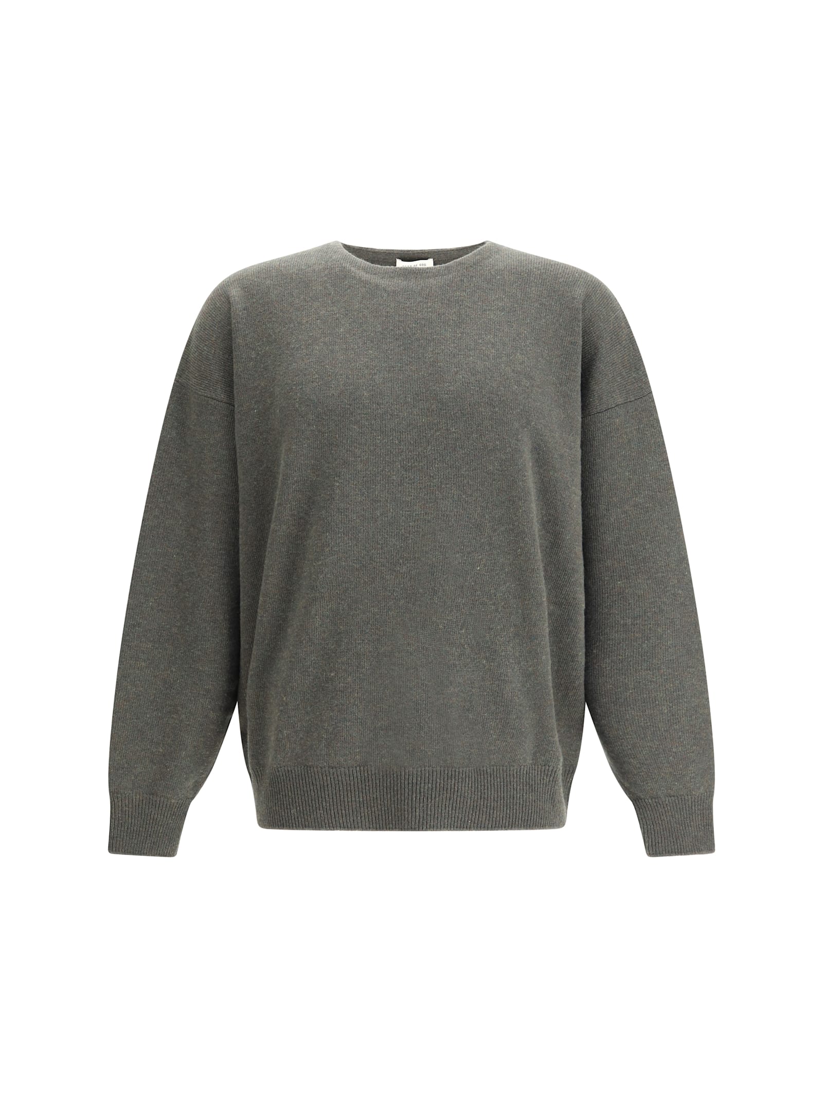 Fear Of God Men Oversized Wool Crewneck Sweater In Gray