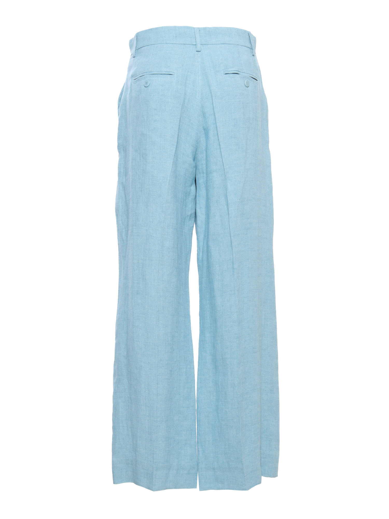 Shop Weekend Max Mara Light Blue Malizia Trousers