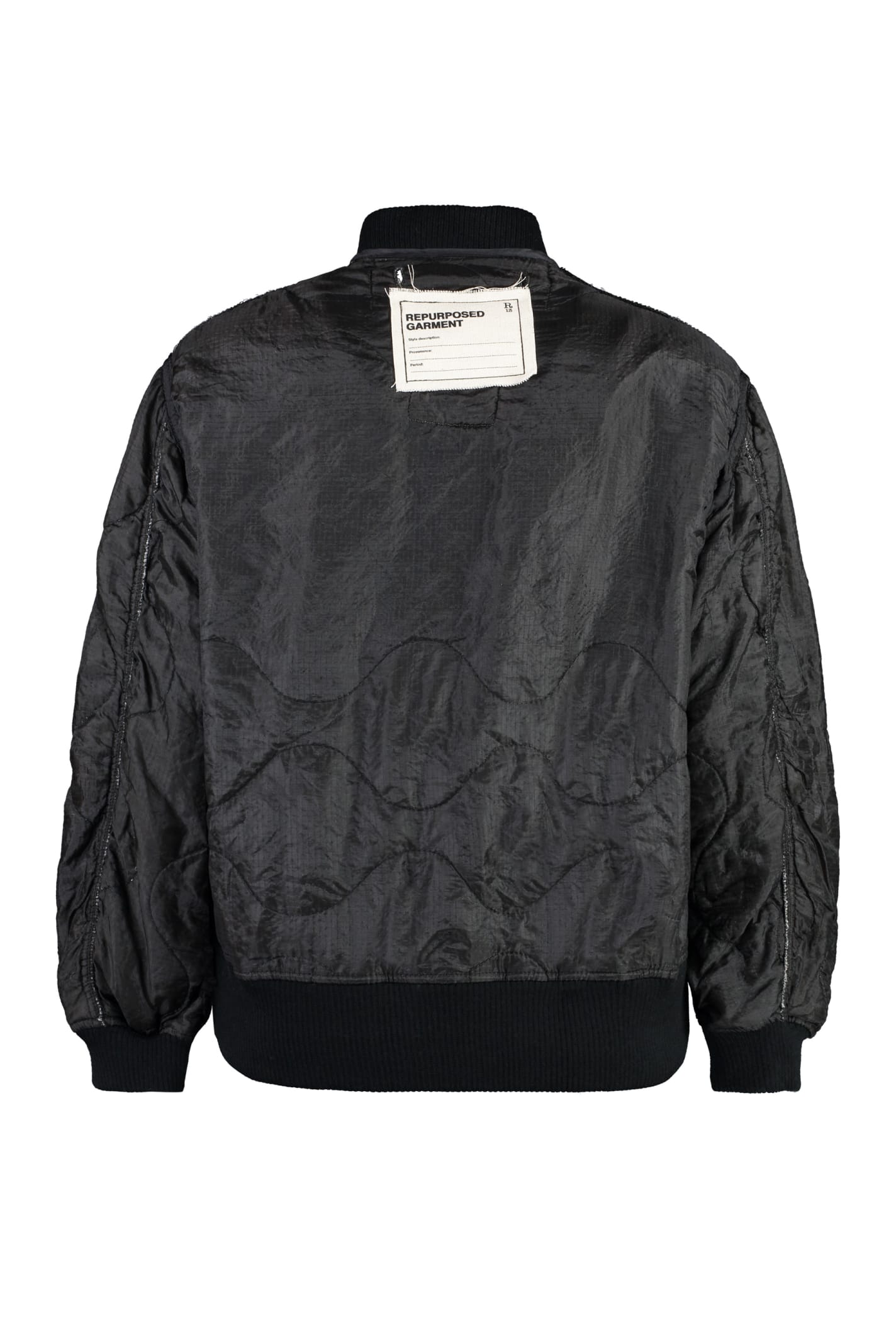 Shop R13 Nylon Bomber Jacket In Black