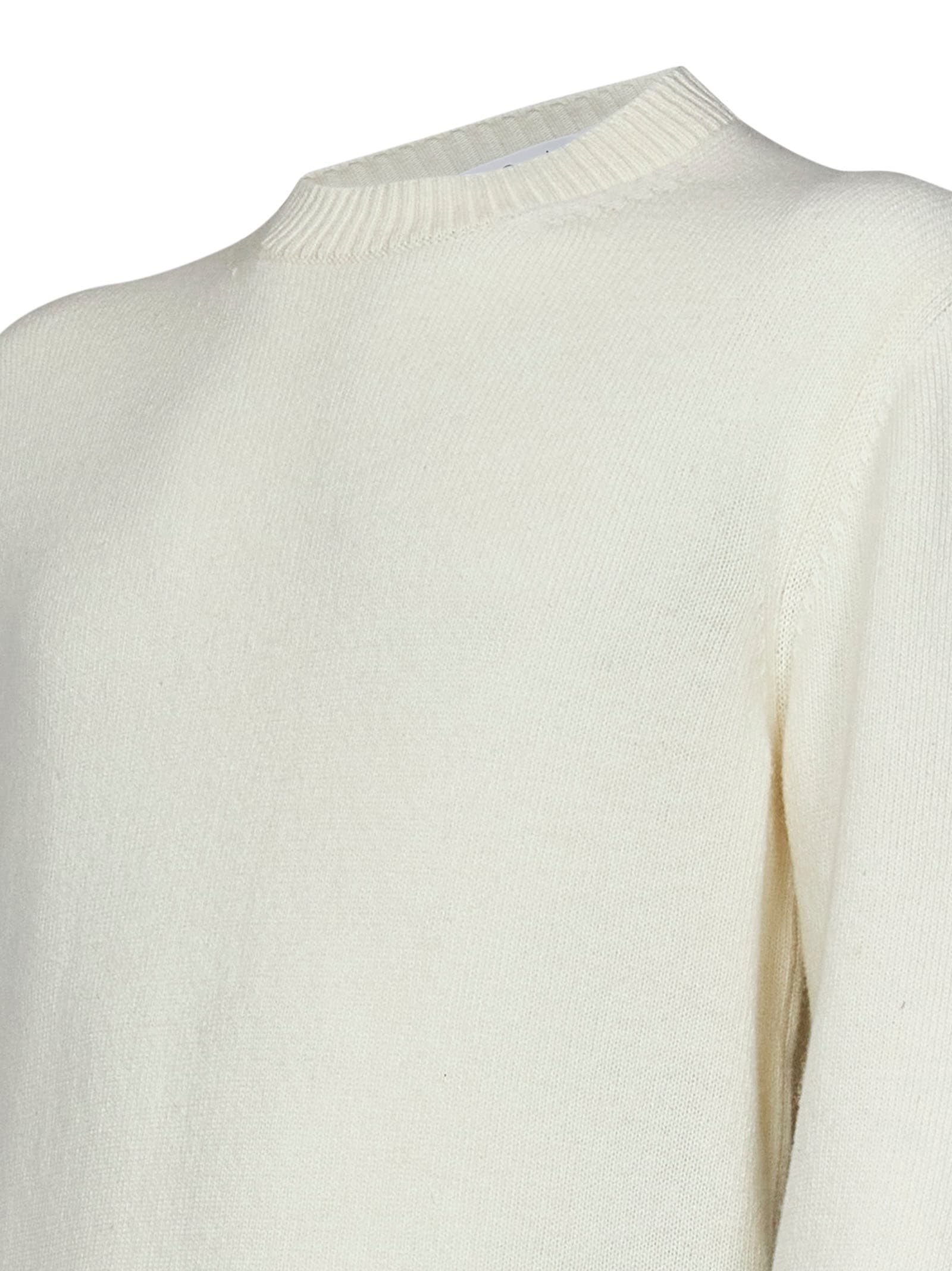 Shop Cruciani Sweater In Ivory