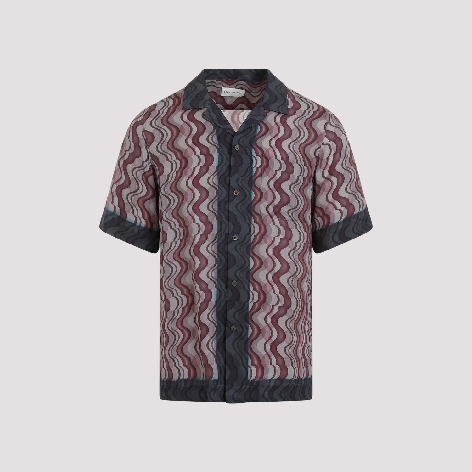 Shop Dries Van Noten Cartoline Shirt In Purple