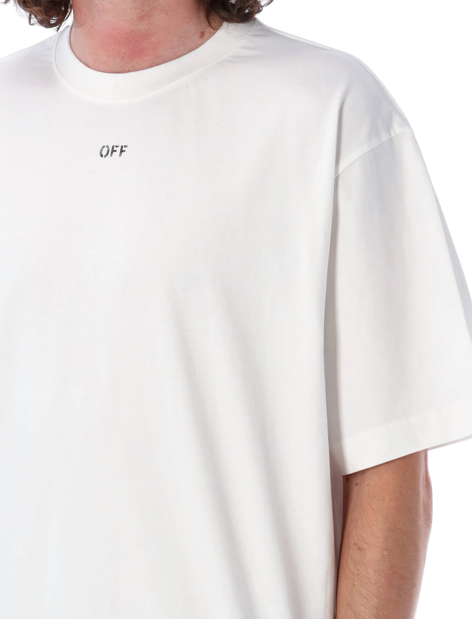 Shop Off-white Off Stamp Skate T-shirt In White