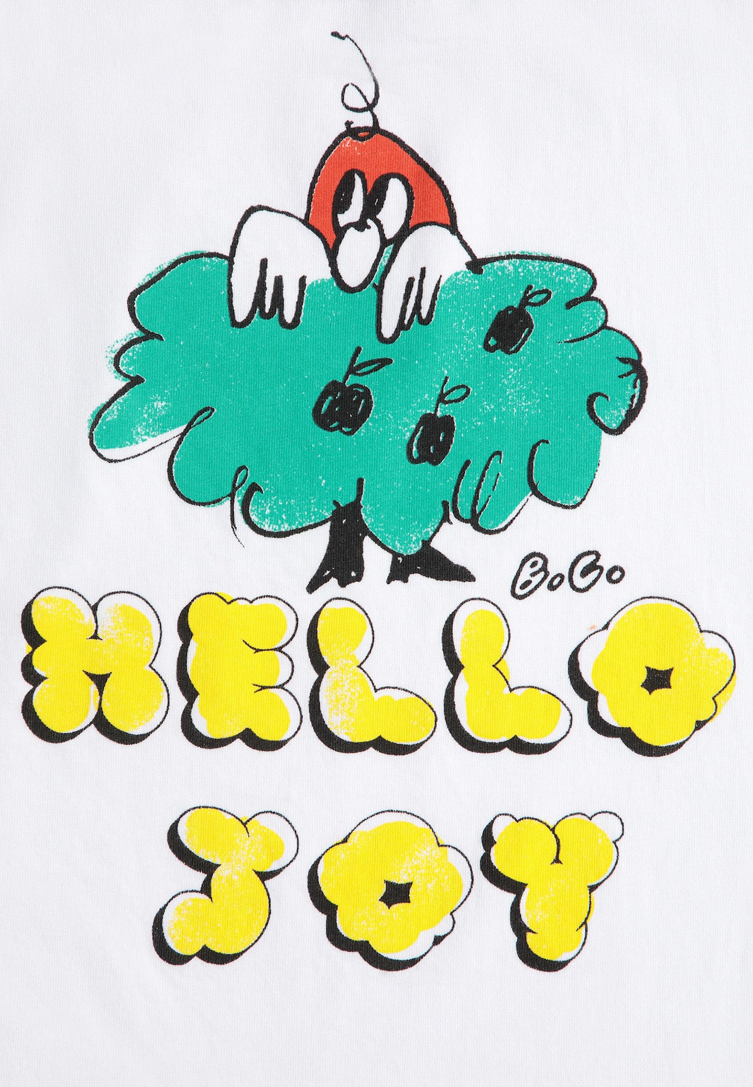 Bobo Choses White T-shirt For Kids With Writing In White