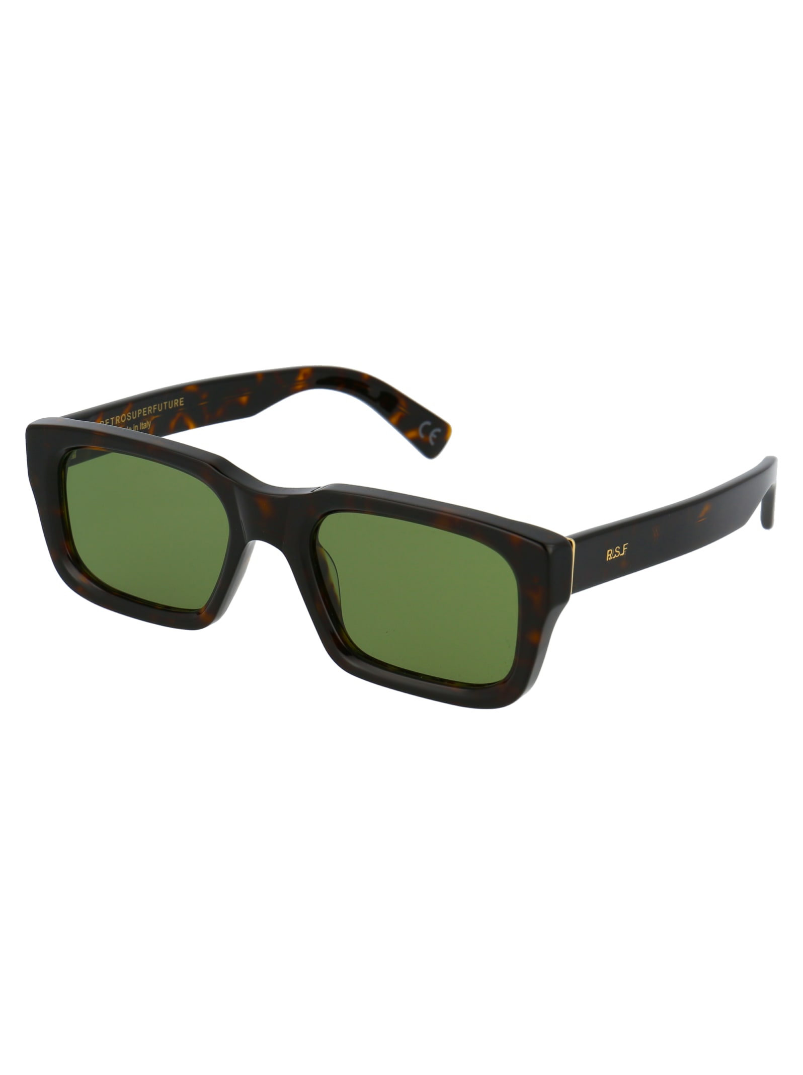 Shop Retrosuperfuture Augusto Sunglasses In 3627 Green