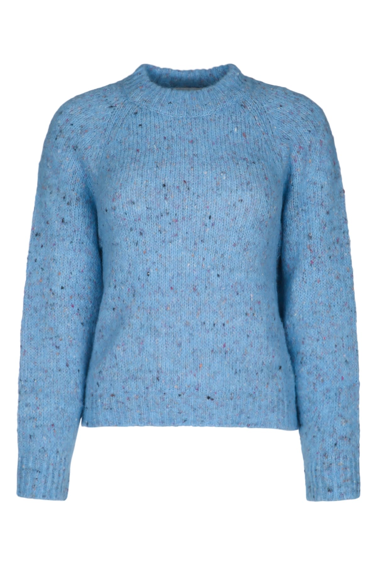 Iblues Speckled-knit Sweater In Blue