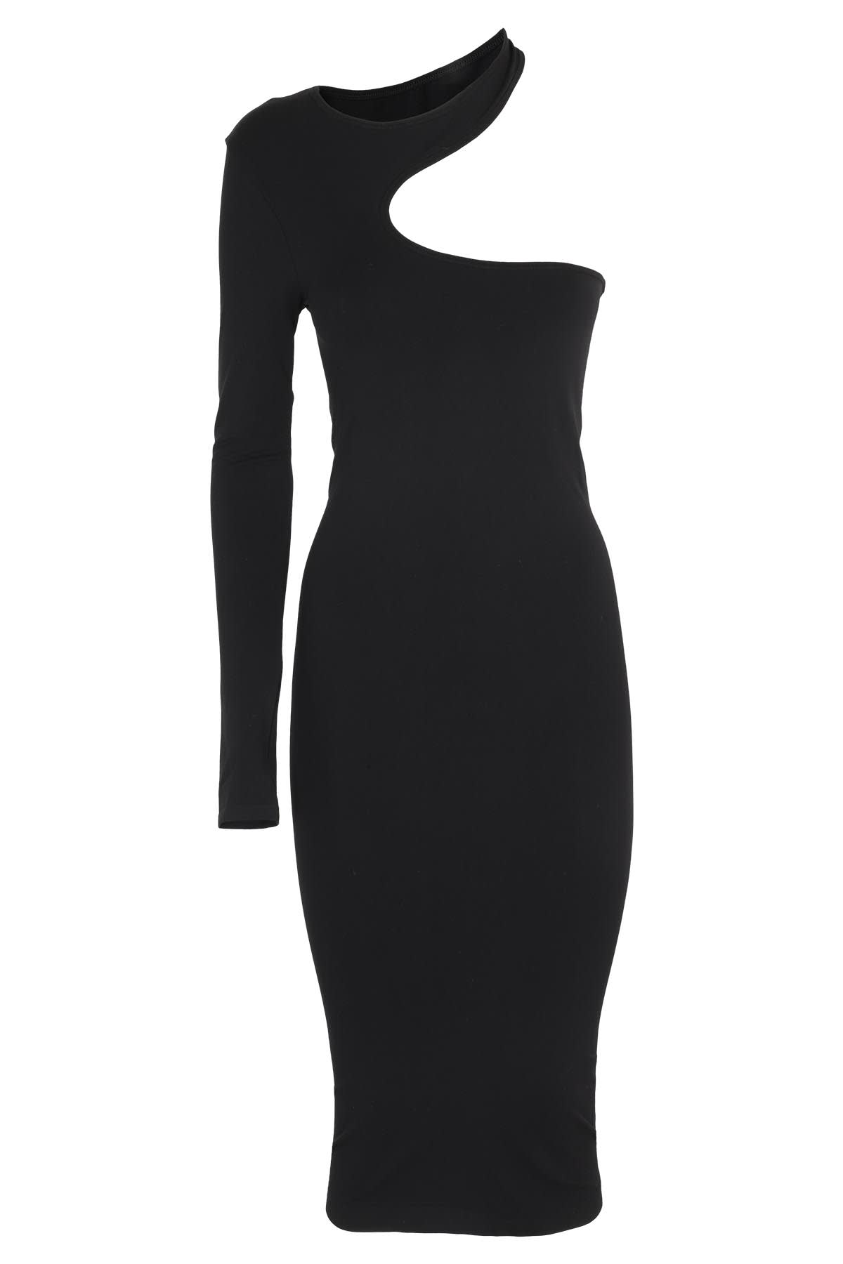 Shop Helmut Lang Cutout Seamles In Nero