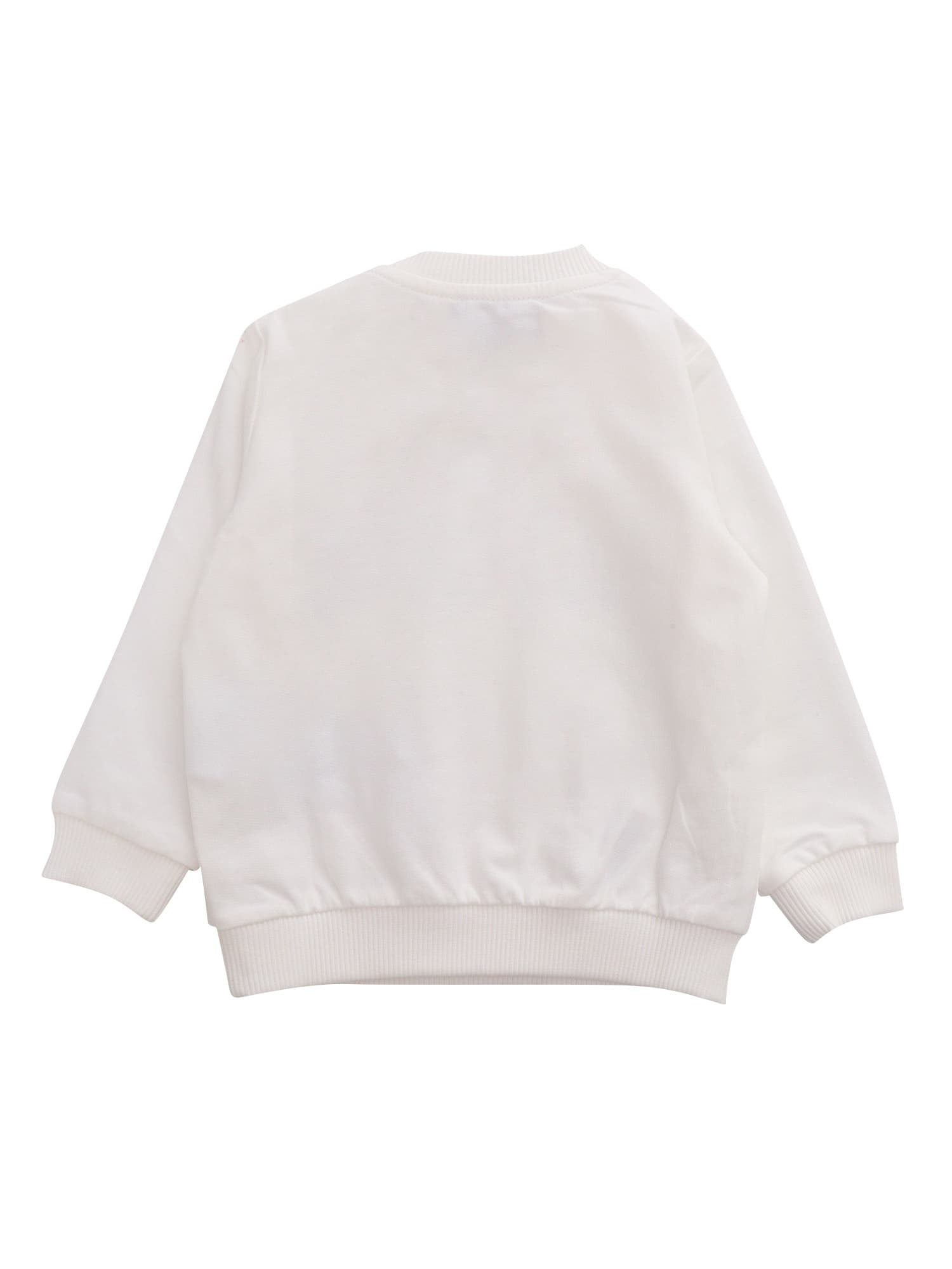 Shop Moschino White Sweatshirt With Print