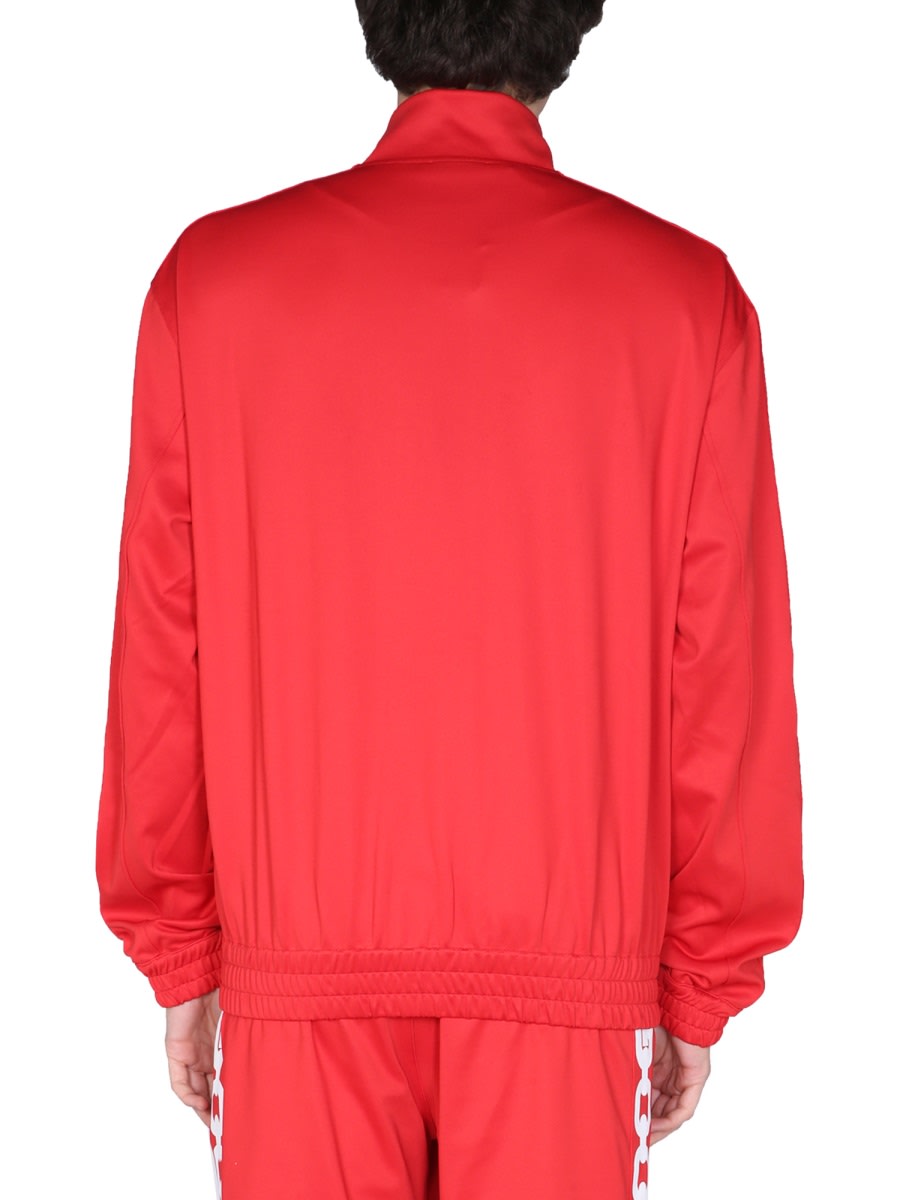 Shop Gcds Chain Print Sweatshirt In Red
