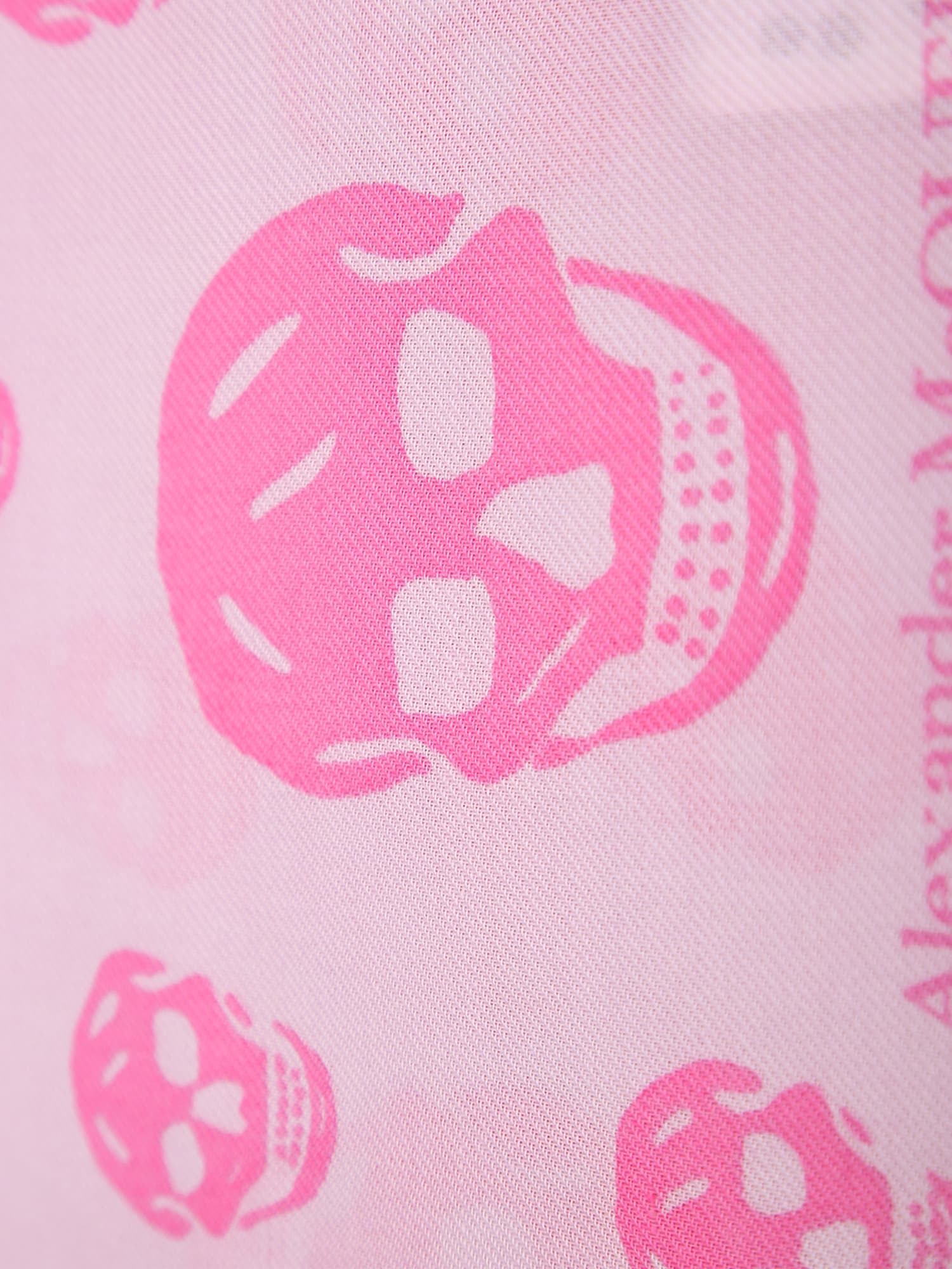 Shop Alexander Mcqueen Pink Foulard