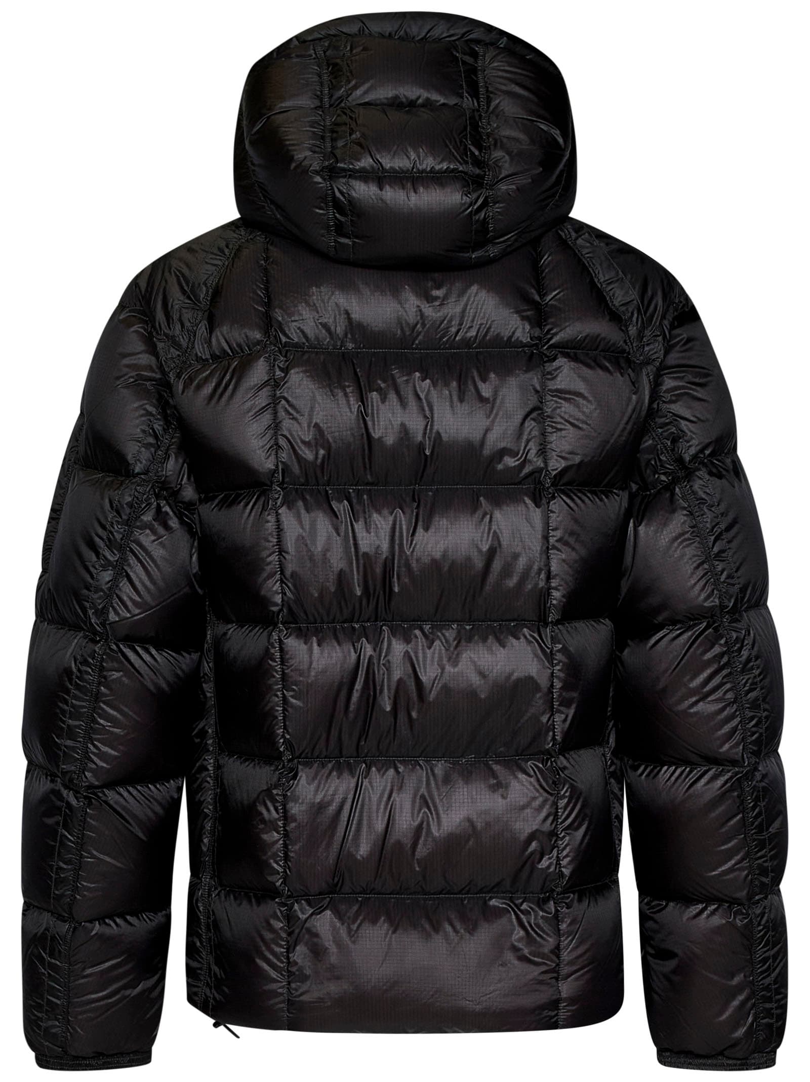 Shop C.p. Company D.d. Shell Down Jacket In Black